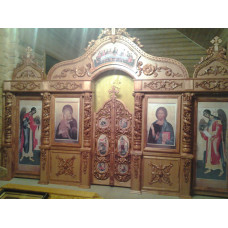 Иконостасы с резными полуколоннами
